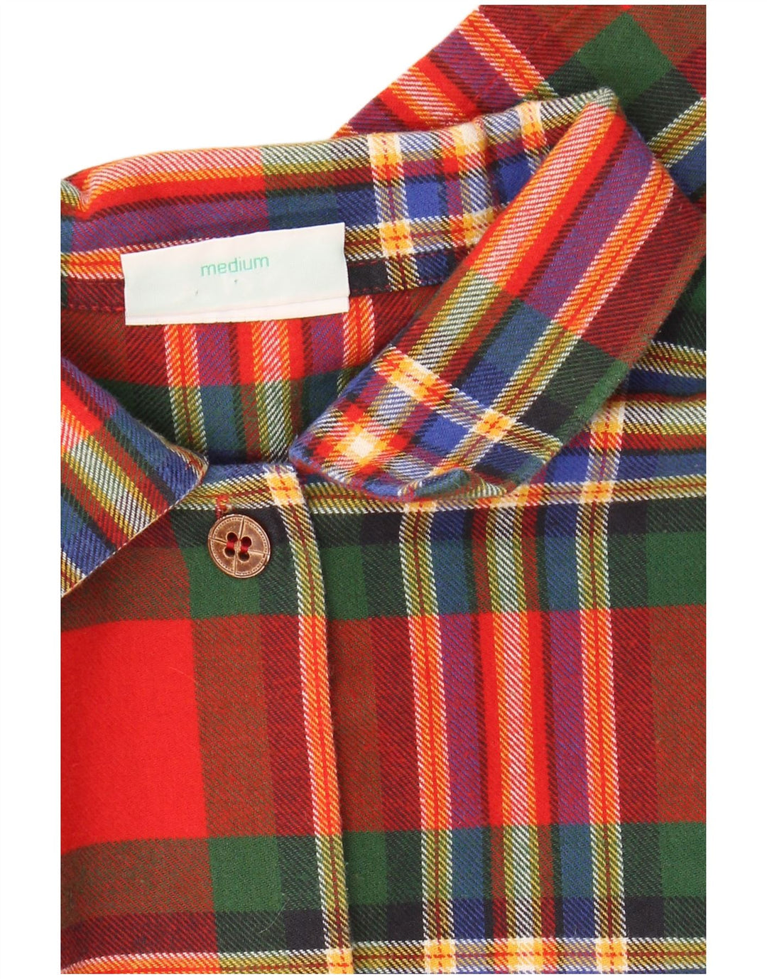 Damska sukienka koszulowa oversize VINTAGE z grafiką UK 14 w średnią czerwoną kratkę