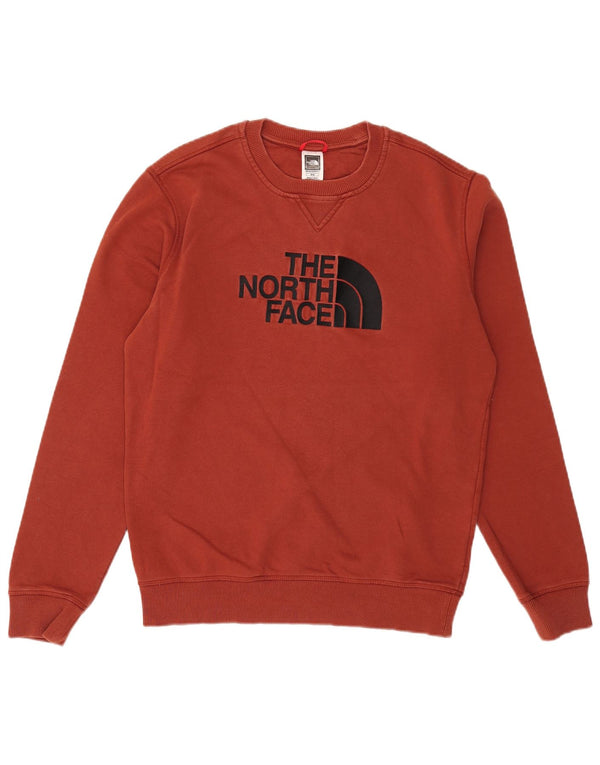 The North Face Mens Graphic Sweatshirt Jumper Medium Burgundy Cotton