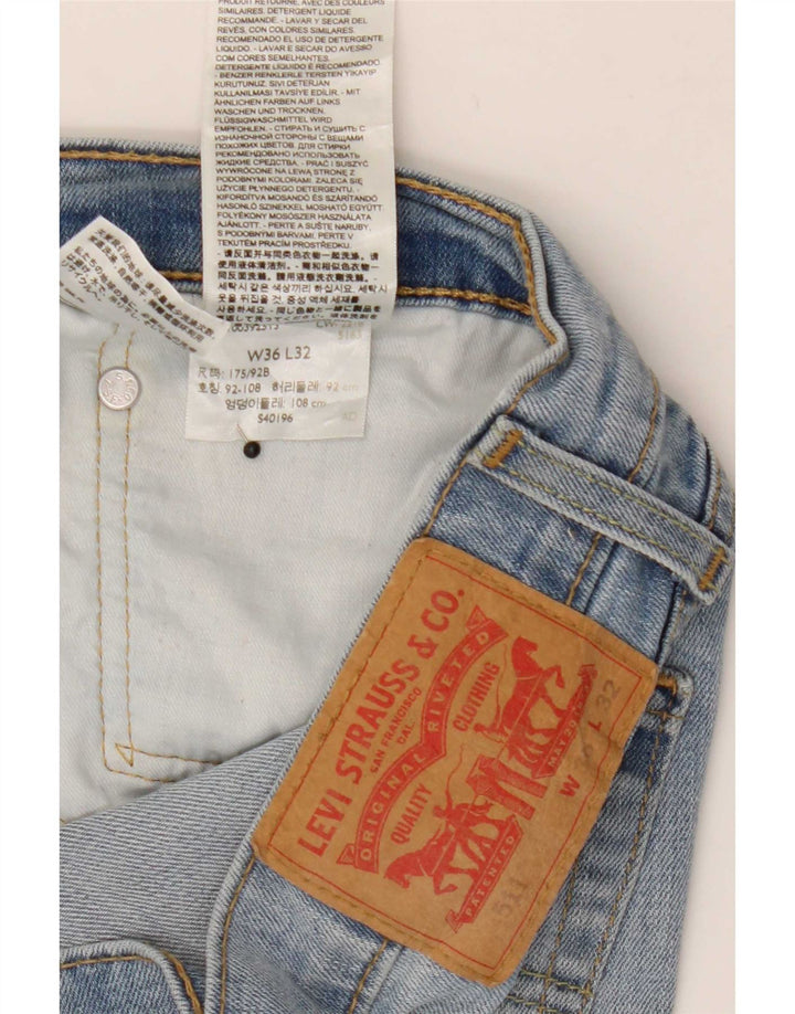 Męskie jeansy Levi's 511 Slim W36 L32 Niebieska bawełna