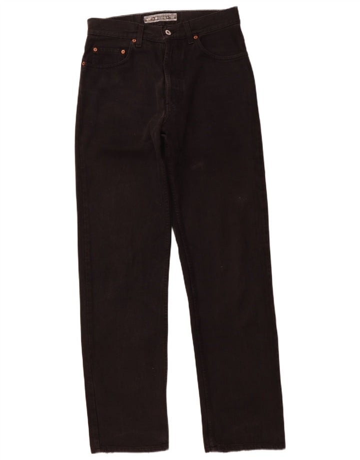 MUSTANG Męskie proste dżinsy Oregon W31 L32 Czarne bawełniane