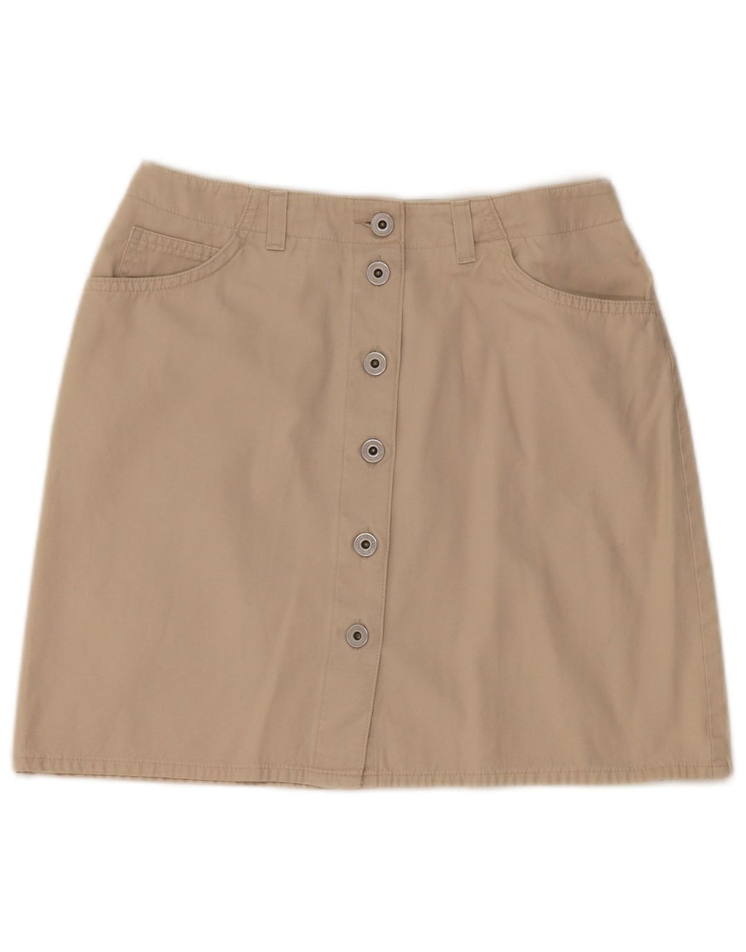 Marks & Spencer Damska spódnica mini UK 12 Medium W28 Beżowa bawełna