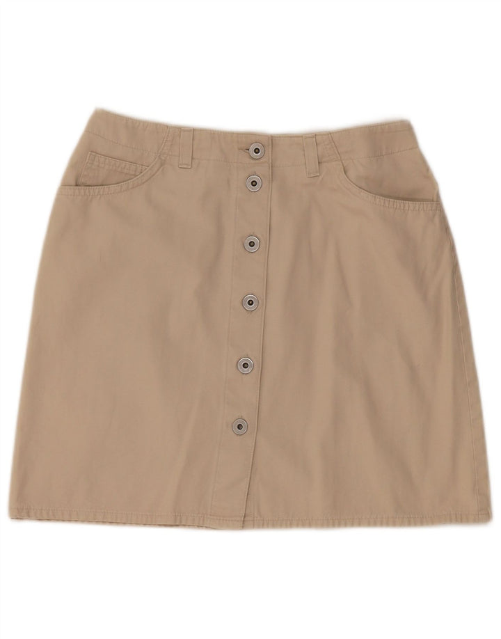 Marks & Spencer Damska spódnica mini UK 12 Medium W28 Beżowa bawełna