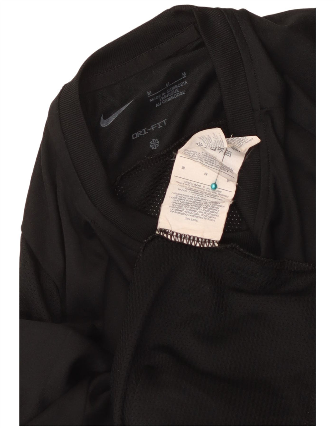 T-shirt męski Nike Top, średni, czarny, poliestrowy, sportowy