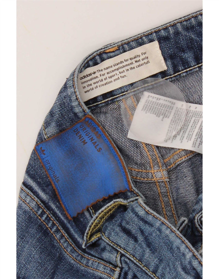 Męskie jeansy Adidas w trudnej sytuacji, proste W27 L31, niebieska bawełna