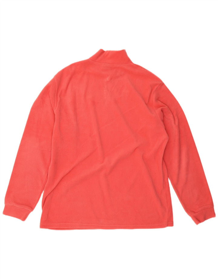 Damski sweter polarowy Invicta z zamkiem błyskawicznym 2XL, czerwony poliester