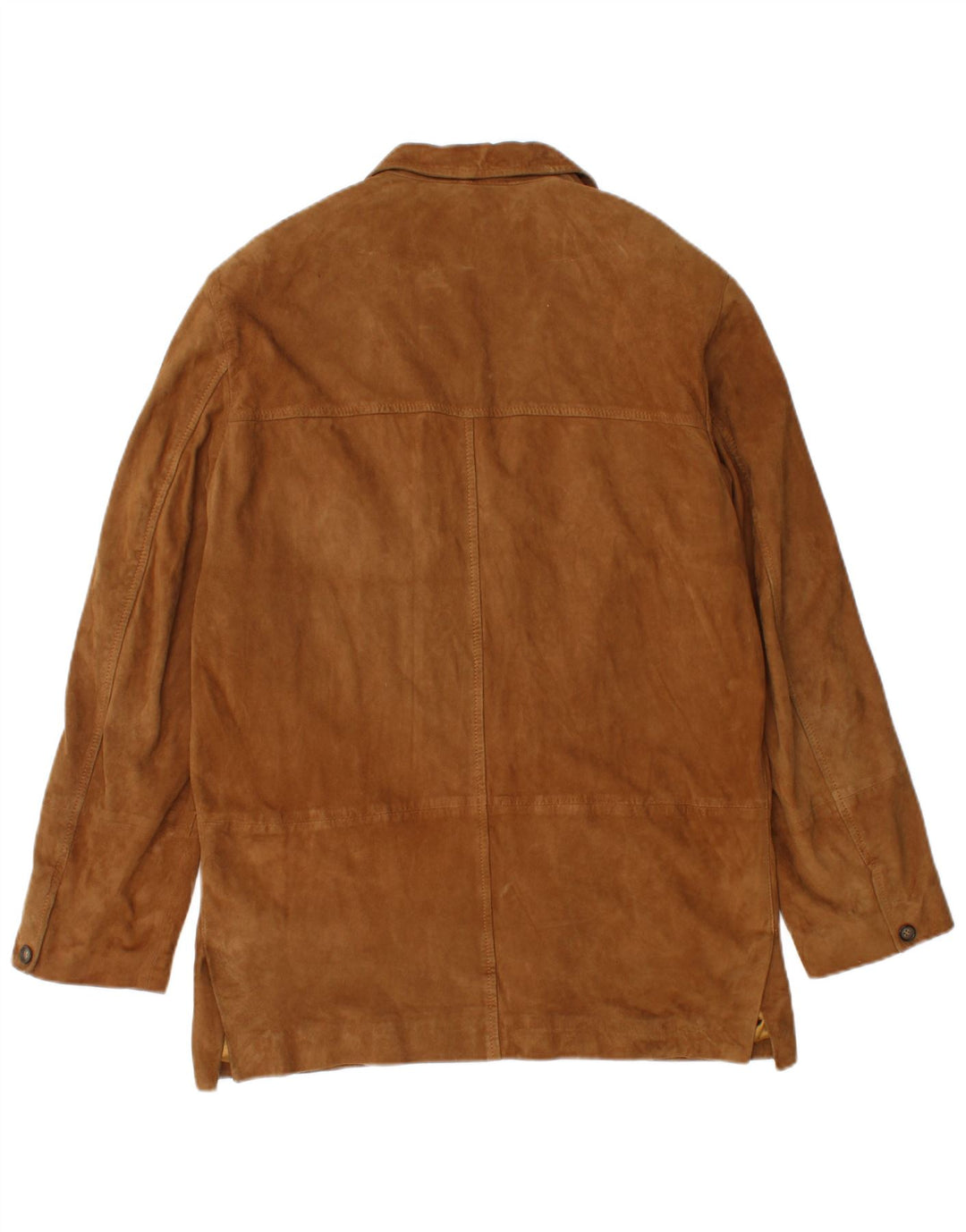 Vintage męska marynarka zapinana na 3 guziki IT 48 średnio brązowa skóra