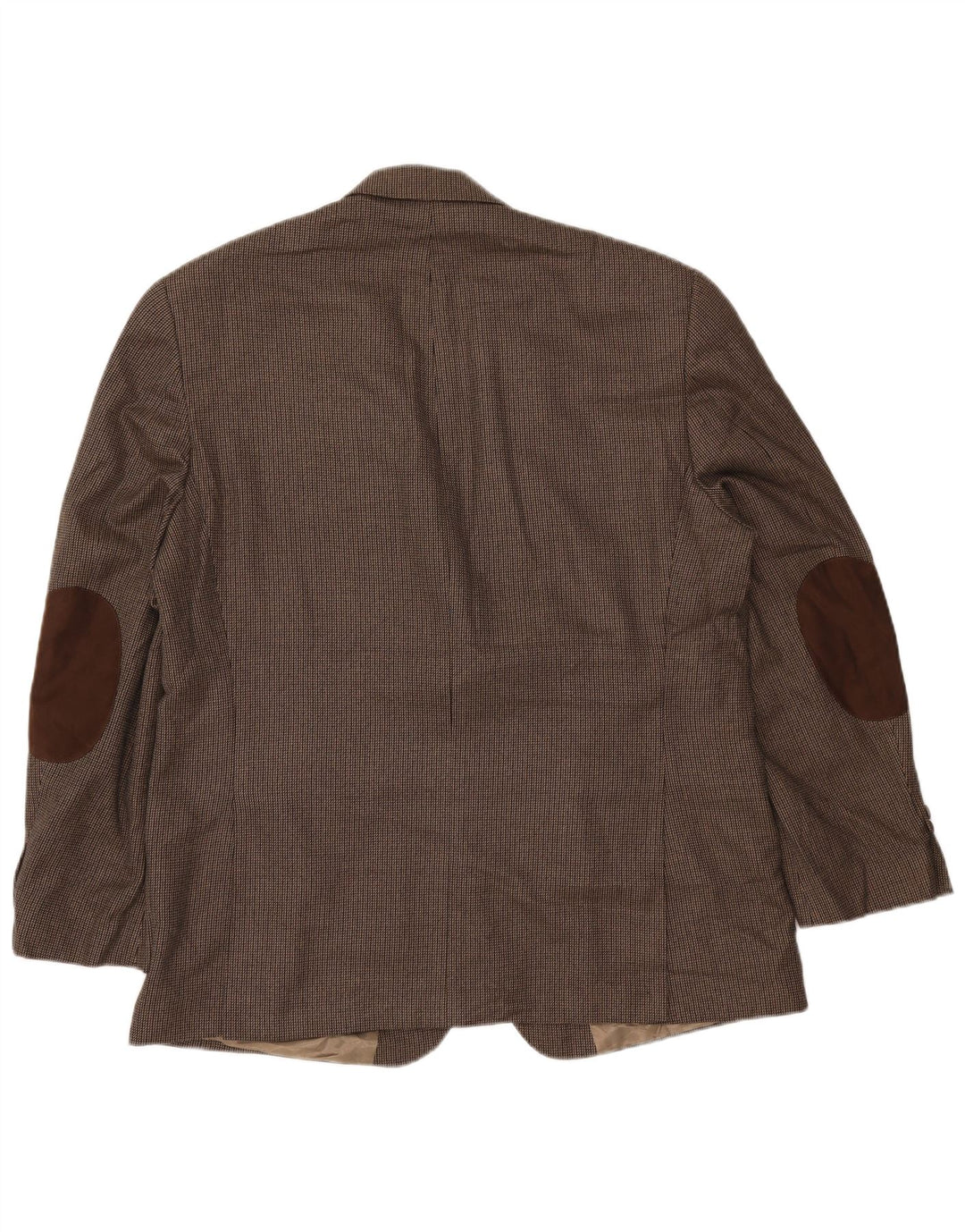 IZOD Męska marynarka zapinana na 2 guziki UK 44 2XL Brązowa wiskoza w prążki