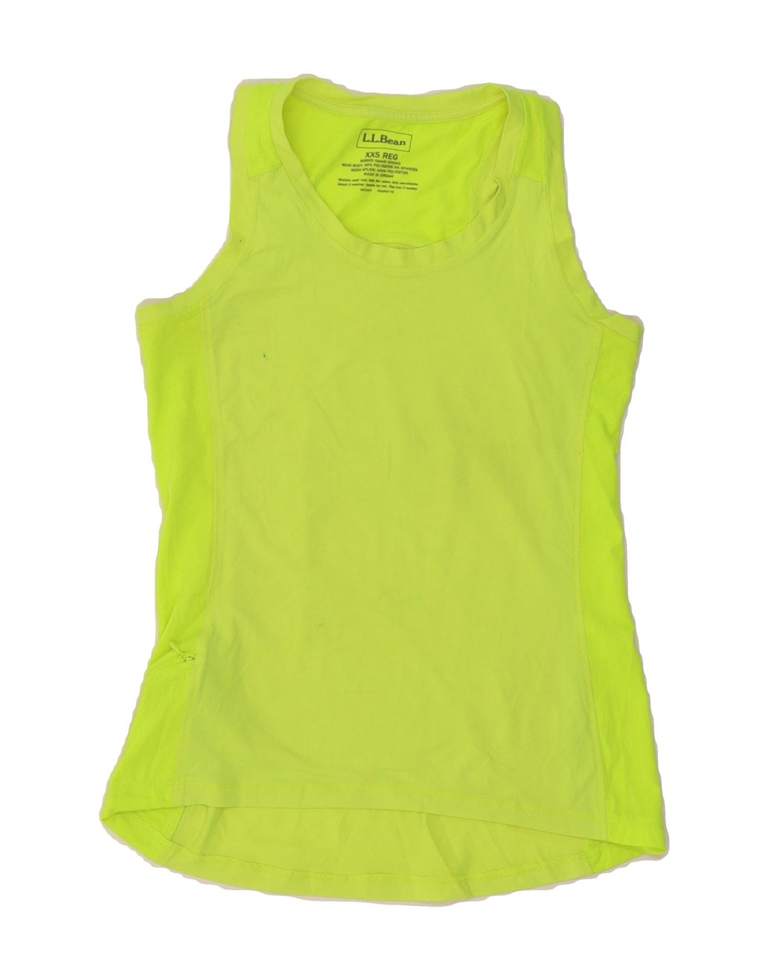 L.L.BEAN Womens Vest Top UK 2 2XS Green Polyester Vintage L.L.Bean and Second-Hand L.L.Bean from Messina Hembry 