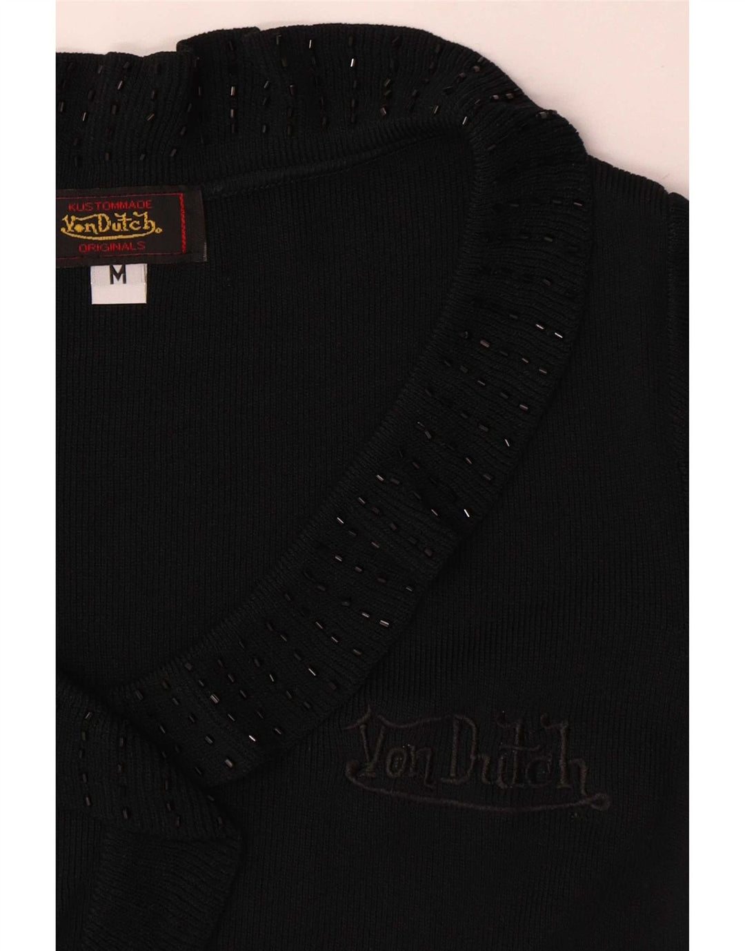 Damska bluzka Von Dutch UK 12 Medium Black z mikrofibry
