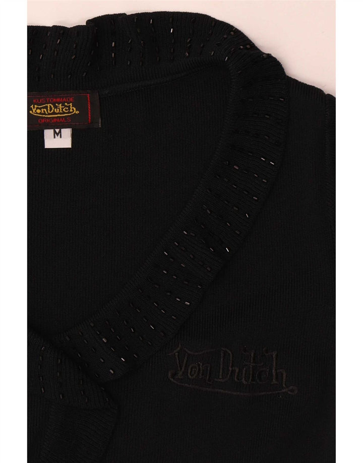Damska bluzka Von Dutch UK 12 Medium Black z mikrofibry