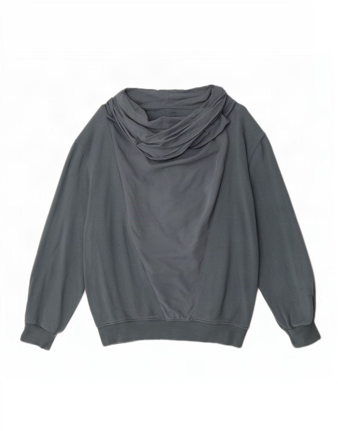 Damski sweter oversize Zara UK 14, średnioszary, bawełniany