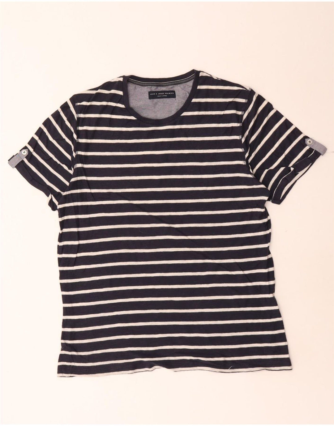 T-shirt męski Jack & Jones, duży, granatowy w paski