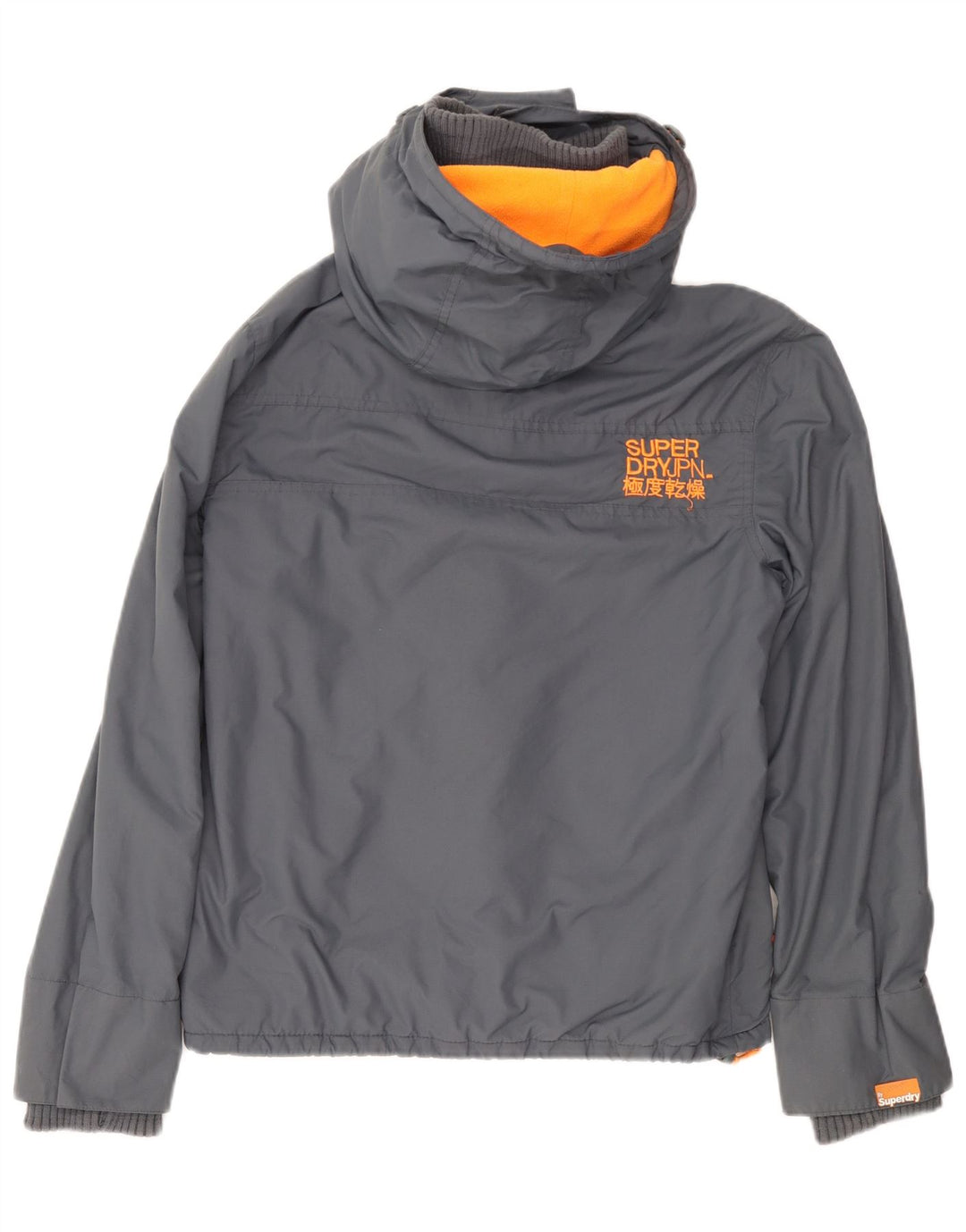SUPERDRY Męska kurtka wiatrówka z kapturem The Windcheater UK 36 Small Grey