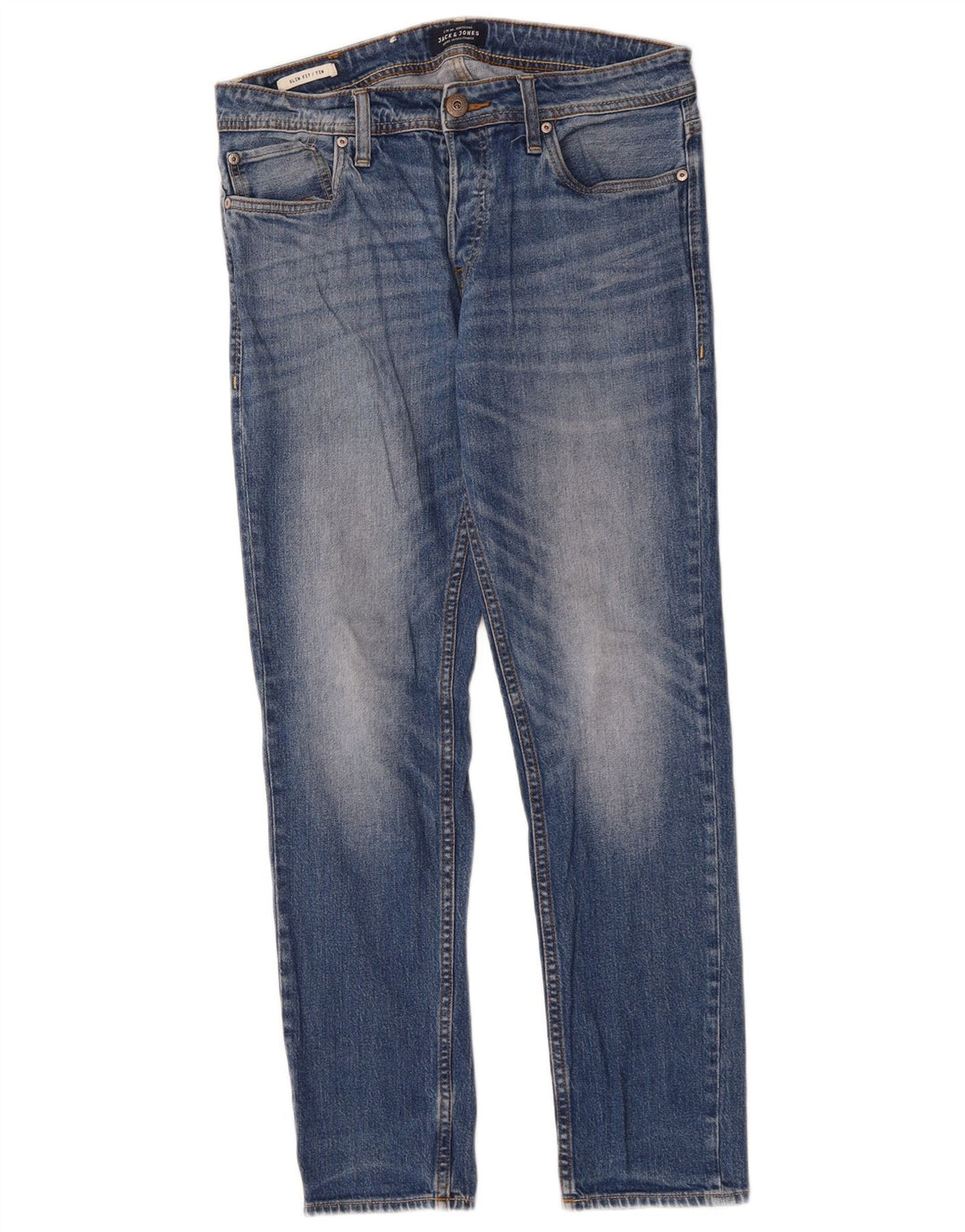 Męskie jeansy Jack & Jones Tim Slim W30 L30 Niebieskie bawełniane