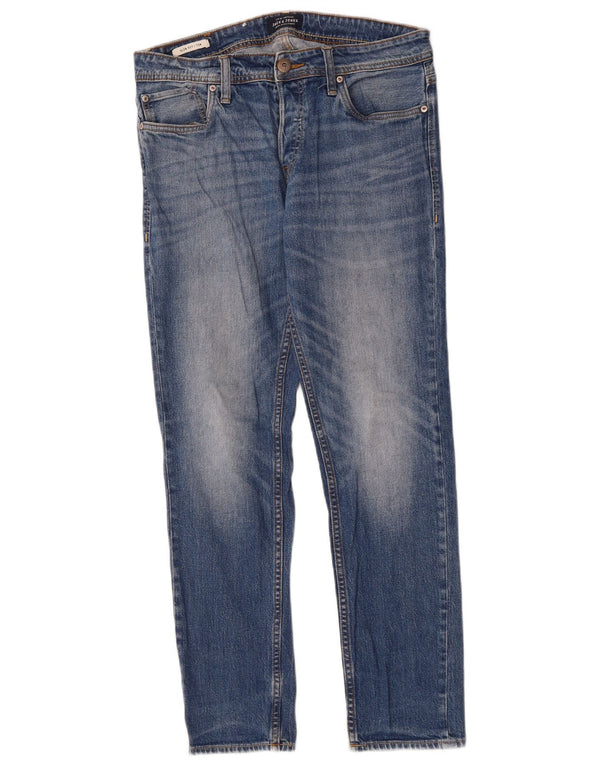 Męskie jeansy Jack & Jones Tim Slim W30 L30 Niebieskie bawełniane