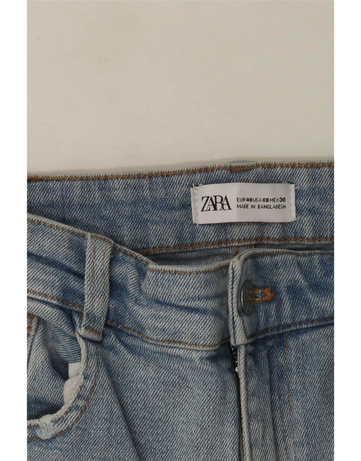 Damskie jeansy rurkowe Zara w trudnej sytuacji EU 40 Medium W30 L27 Niebieskie