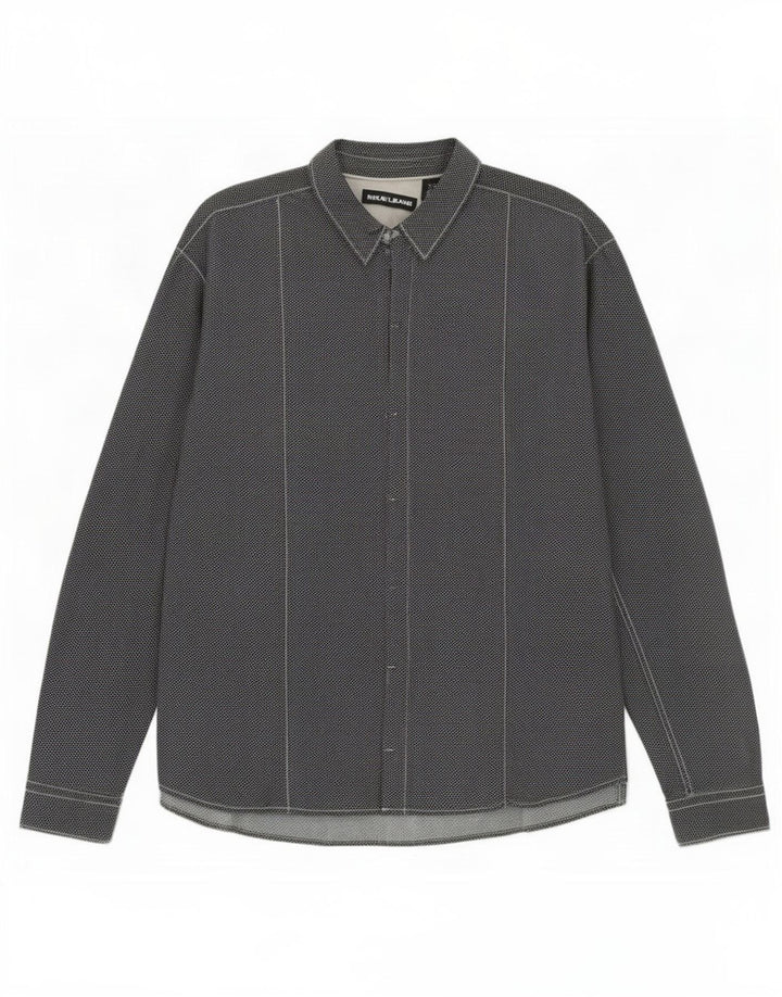 Koszula męska Dkny 2XL czarna geometryczna