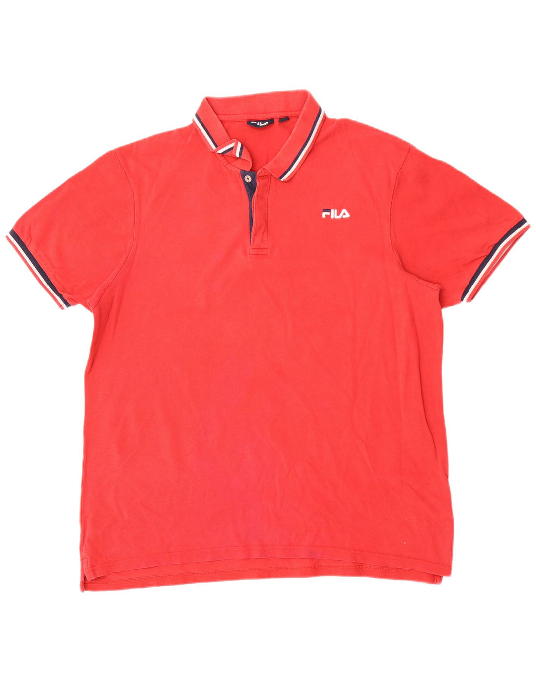Męska koszulka polo Fila 2XL, czerwona, bawełniana