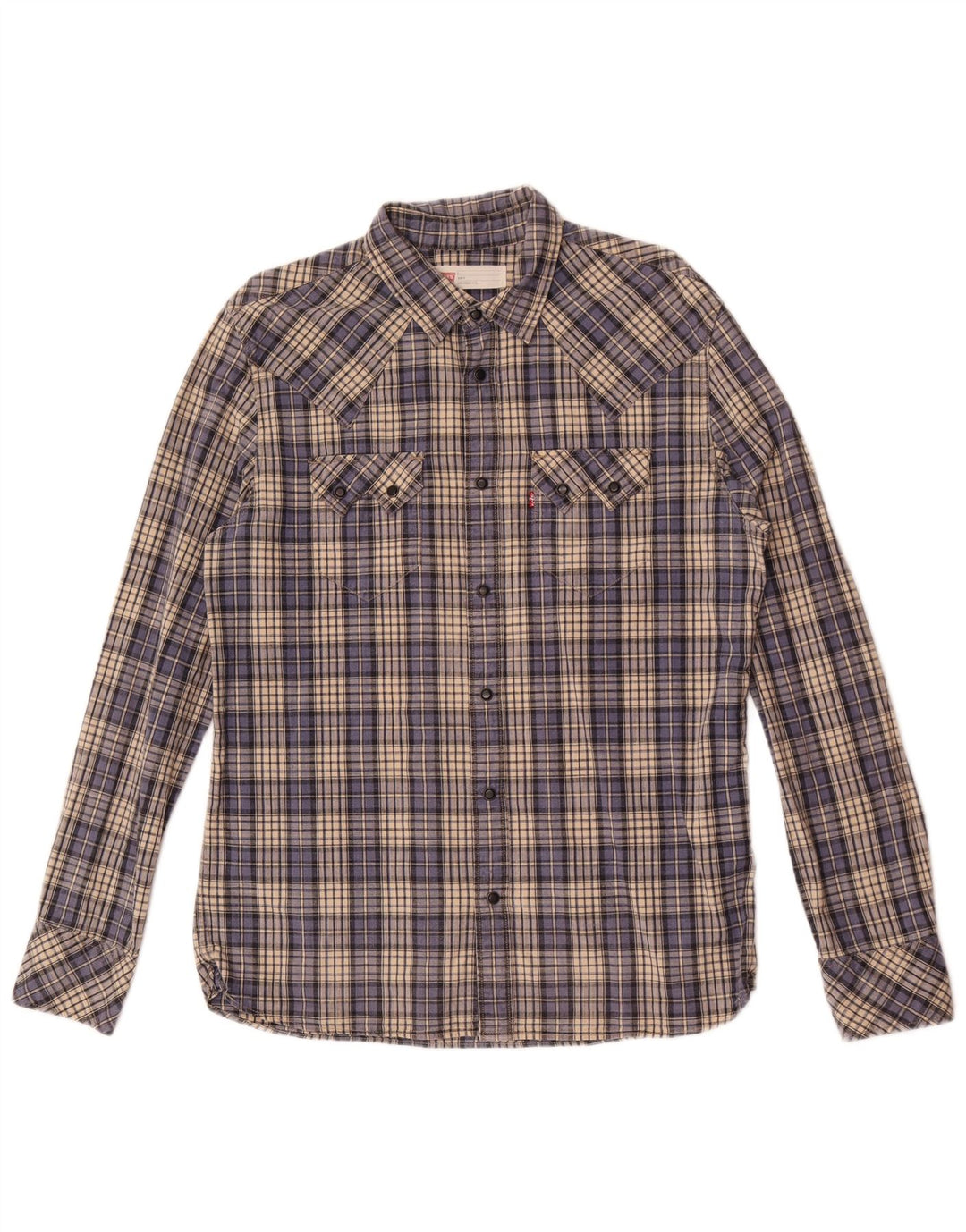 Koszula męska Levi's Slim Fit, duża, niebieska, bawełniana w kratę