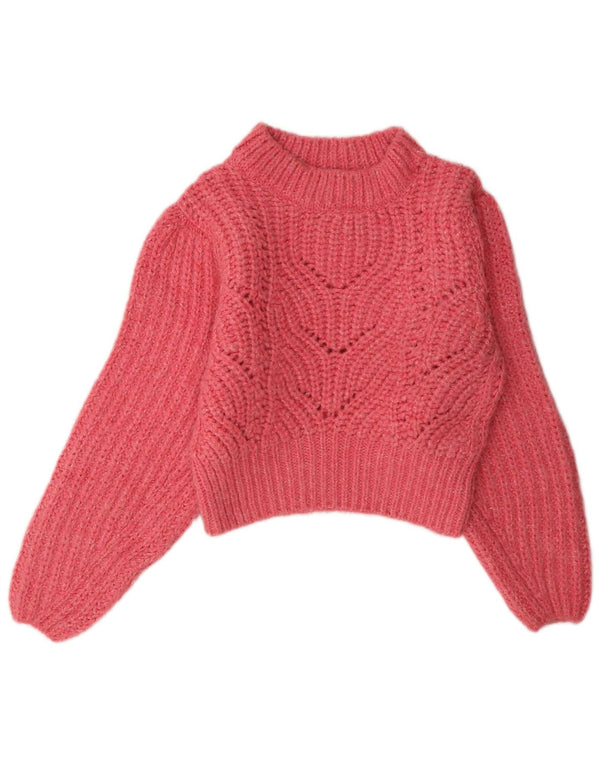 Sweter damski Topshop UK 10, mały, różowy, akrylowy