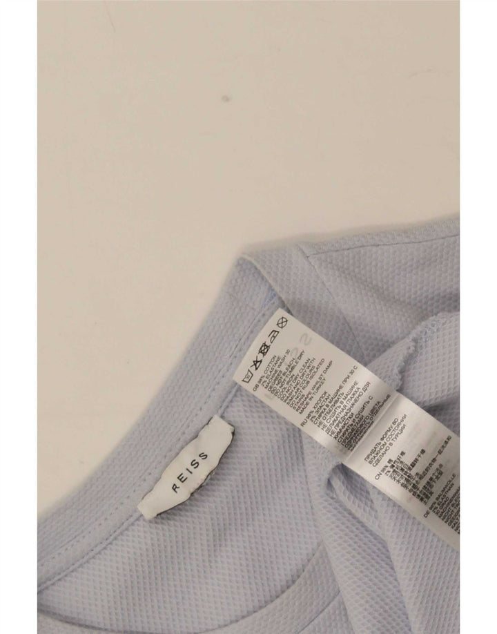 T-shirt męski Reiss, bawełniany, średni niebieski
