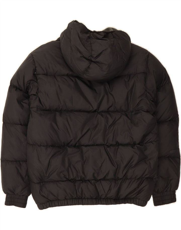 WOOLRICH Boys Hooded Padded Jacket 11-12 Years Black Nylon Vintage Woolrich and Second-Hand Woolrich from Messina Hembry 