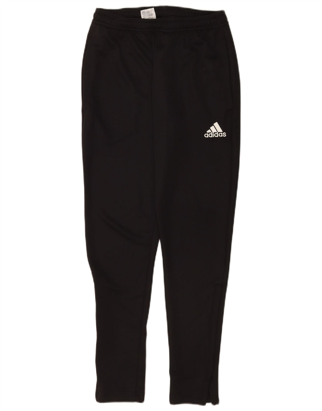 Męskie spodnie dresowe Adidas, małe, czarne, poliestrowe, sportowe