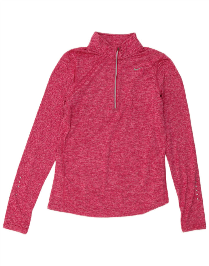 Damski dres Nike z zamkiem błyskawicznym, UK 10, mały, różowy poliester