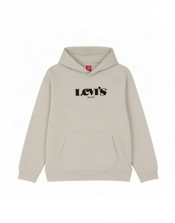 Damski sweter Levi's z grafiką, oversize, UK 10, mały, biały, bawełniany