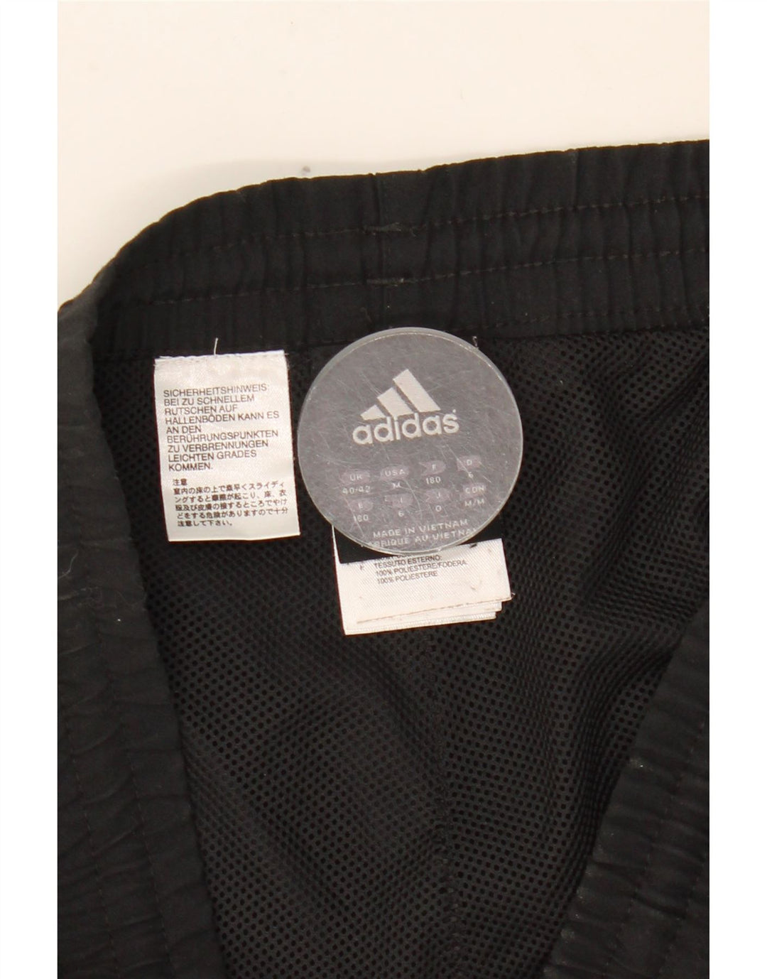 Męskie spodnie dresowe ADIDAS UK 40/42, średni czarny poliester