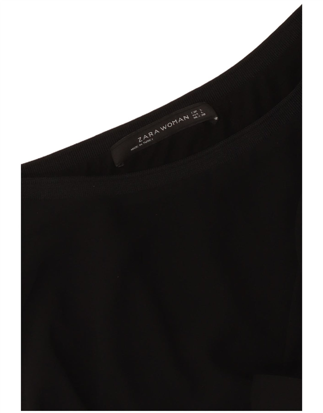 Damska bluzka o luźnym kroju Zara UK 14, duża, czarna, nowoczesna