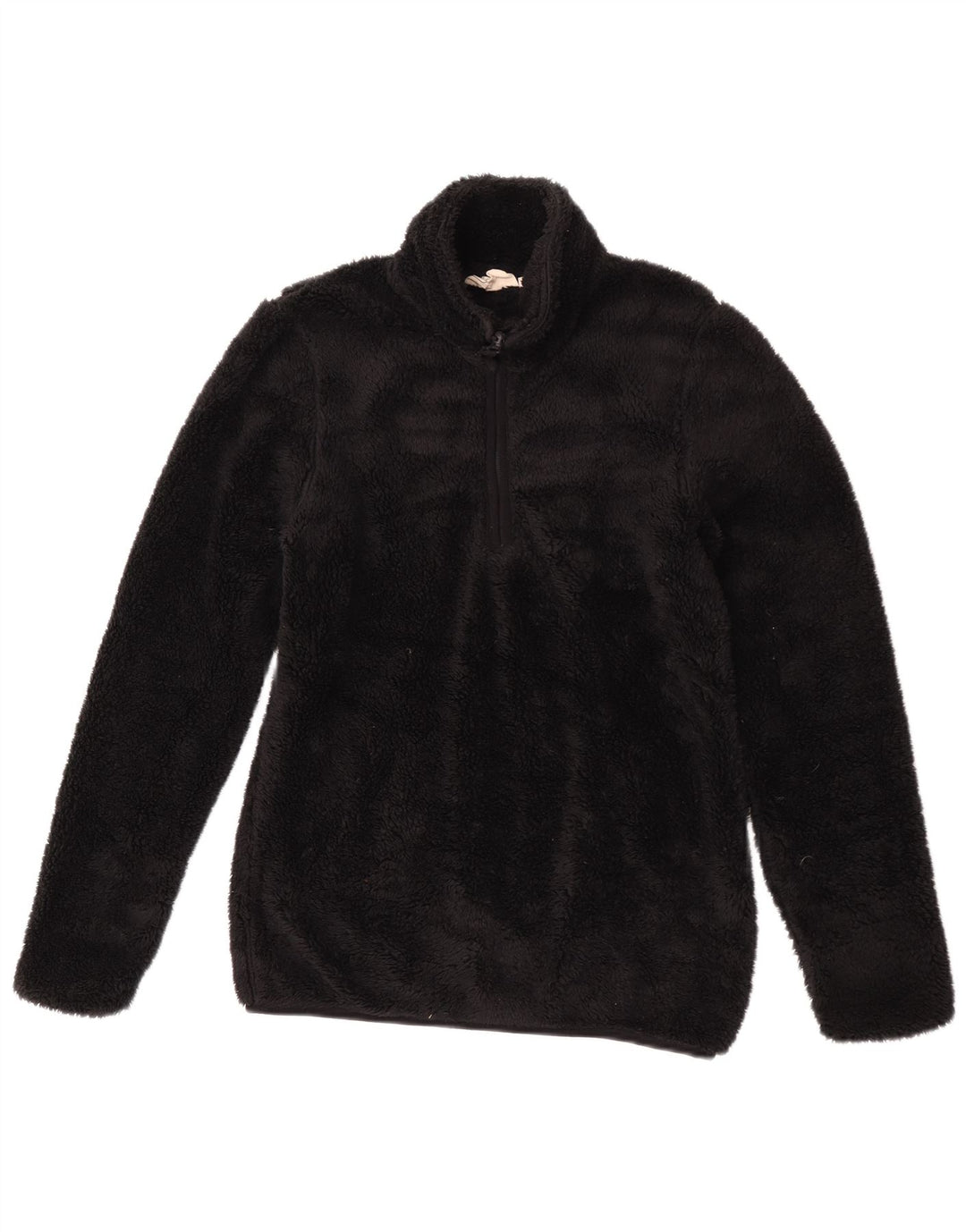 Damski sweter polarowy Mountain Warehouse z zamkiem błyskawicznym, UK 8, mały, czarny poliester