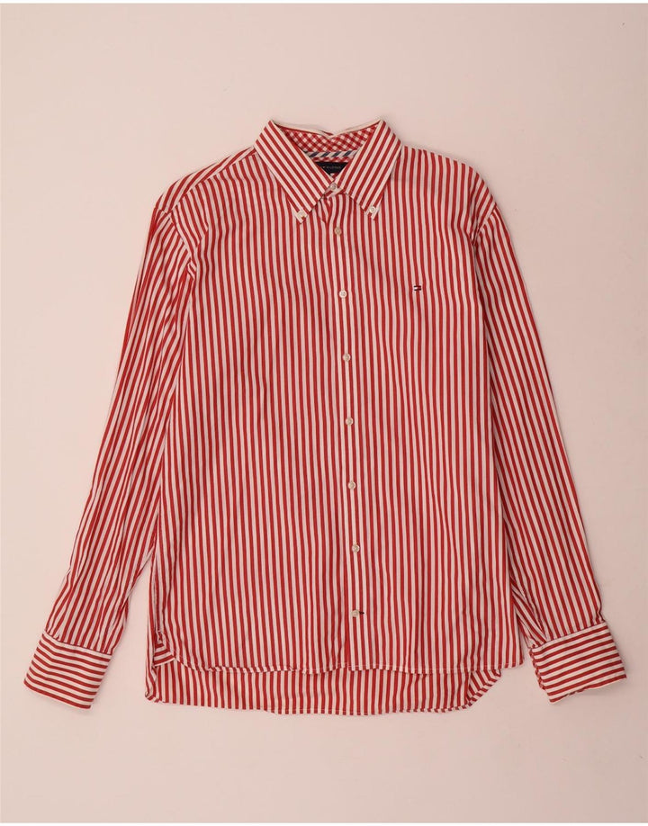 Koszula męska Tommy Hilfiger, duża, bawełniana w czerwone paski