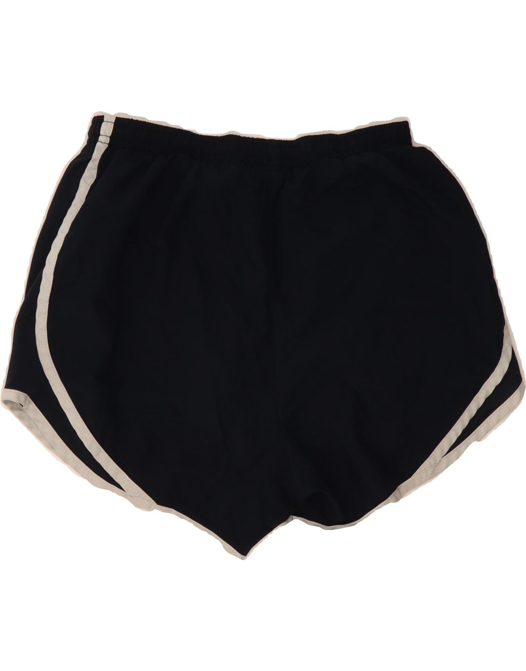 NIKE Womens Dri Fit Sport Shorts UK 12 Medium  Navy Blue Polyester Vintage Nike and Second-Hand Nike from Messina Hembry 