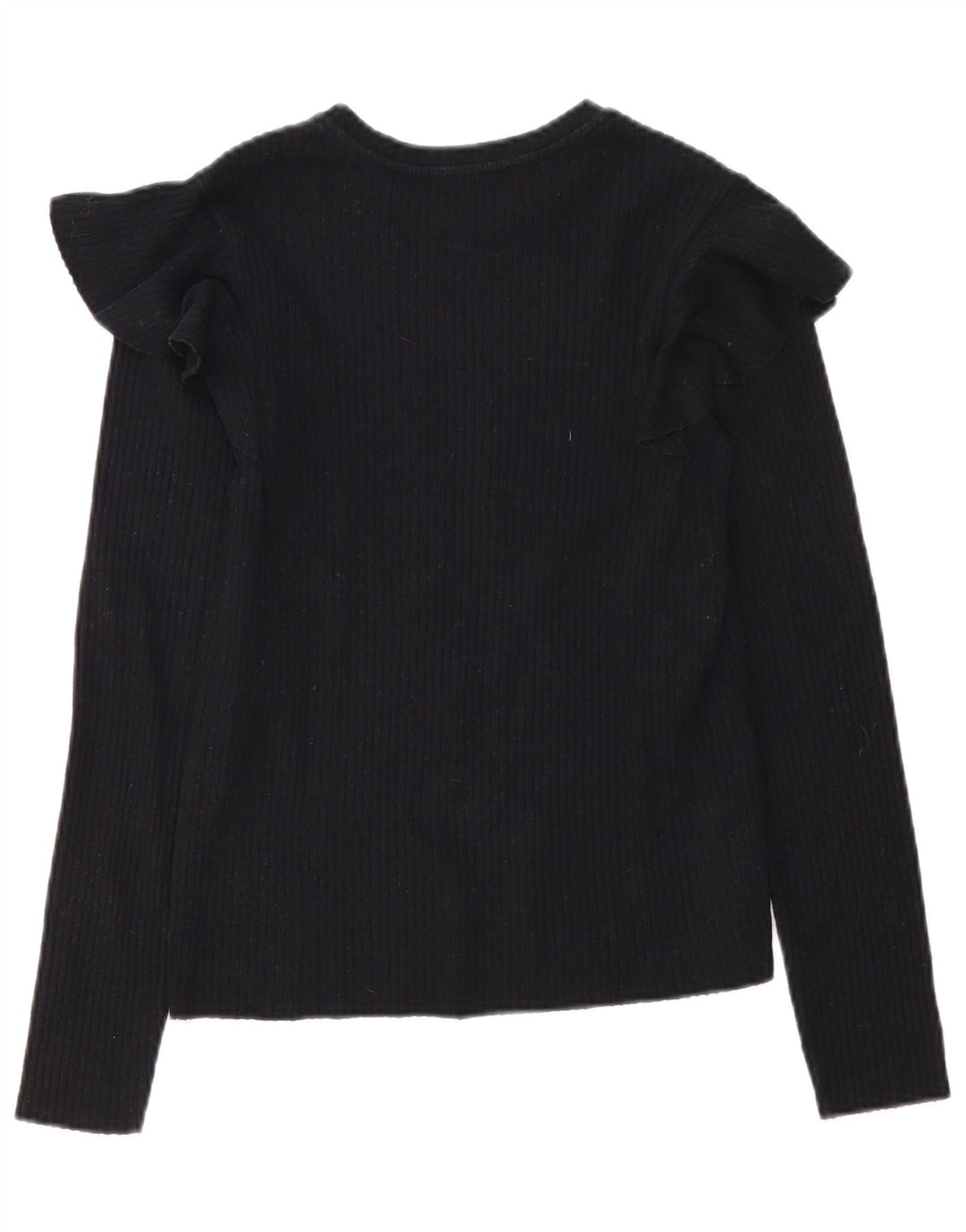 Zara Damska Bluzka Top UK 12 Średnia Czarna