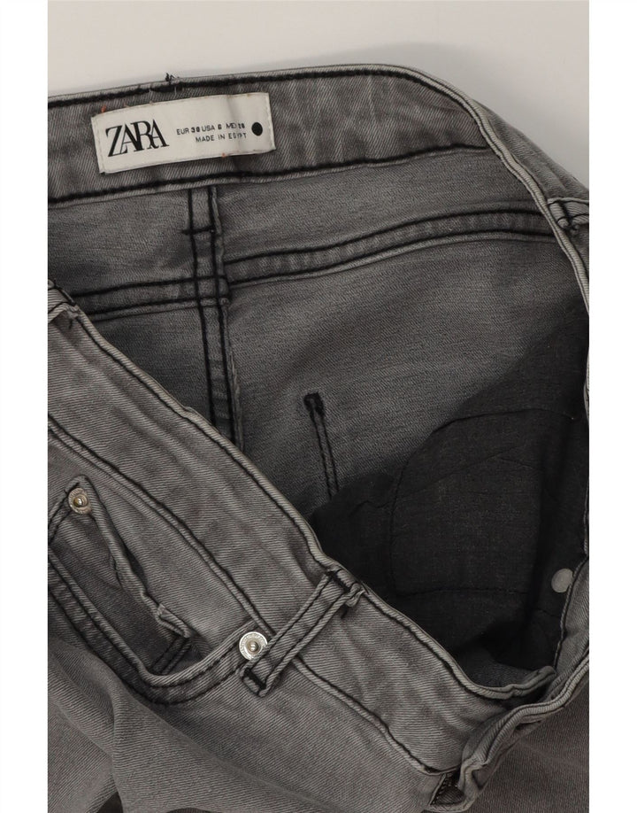 Damskie jeansy rozkloszowane ZARA EU 38 Small W28 L32 Szare