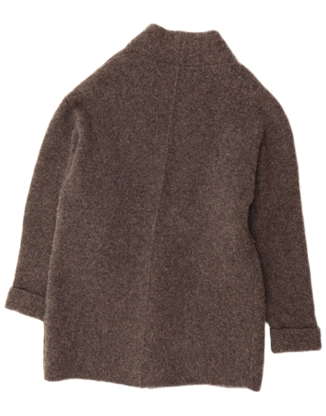 Damski sweter oversize z długimi rękawami i otwartym kardiganem Zara UK 10 Small, szara wełna