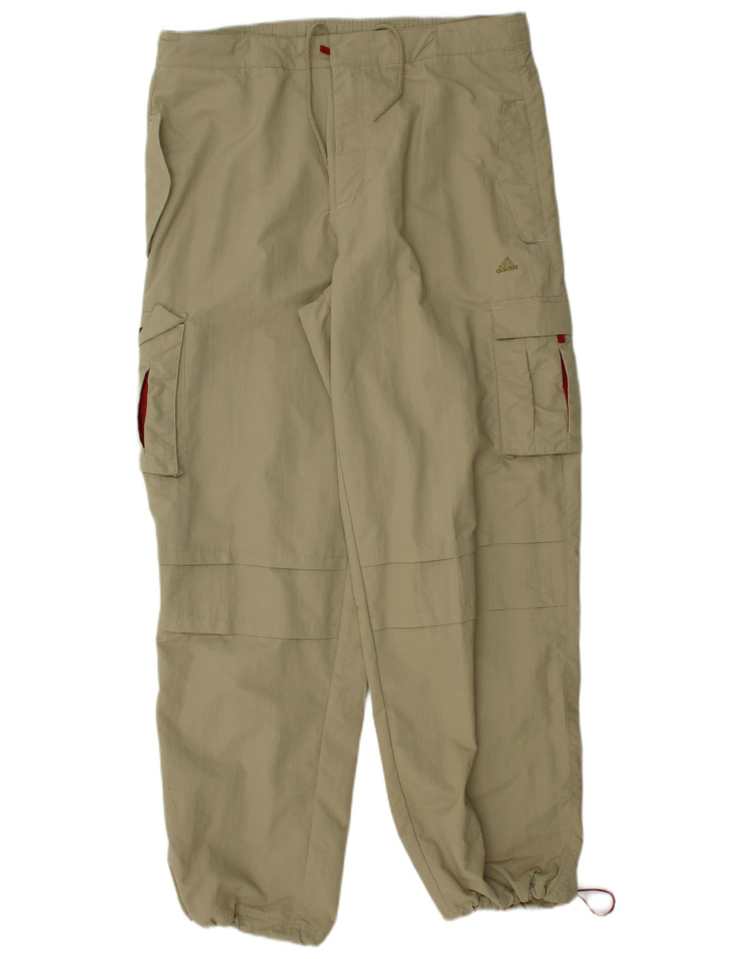 Adidas Męskie Joggers Cargo Spodnie Średnie W36 L32 Khaki Poliamid