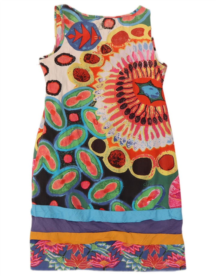 Desigual damska graficzna sukienka typu shift EU 40, średnia, wielokolorowa w kwiaty