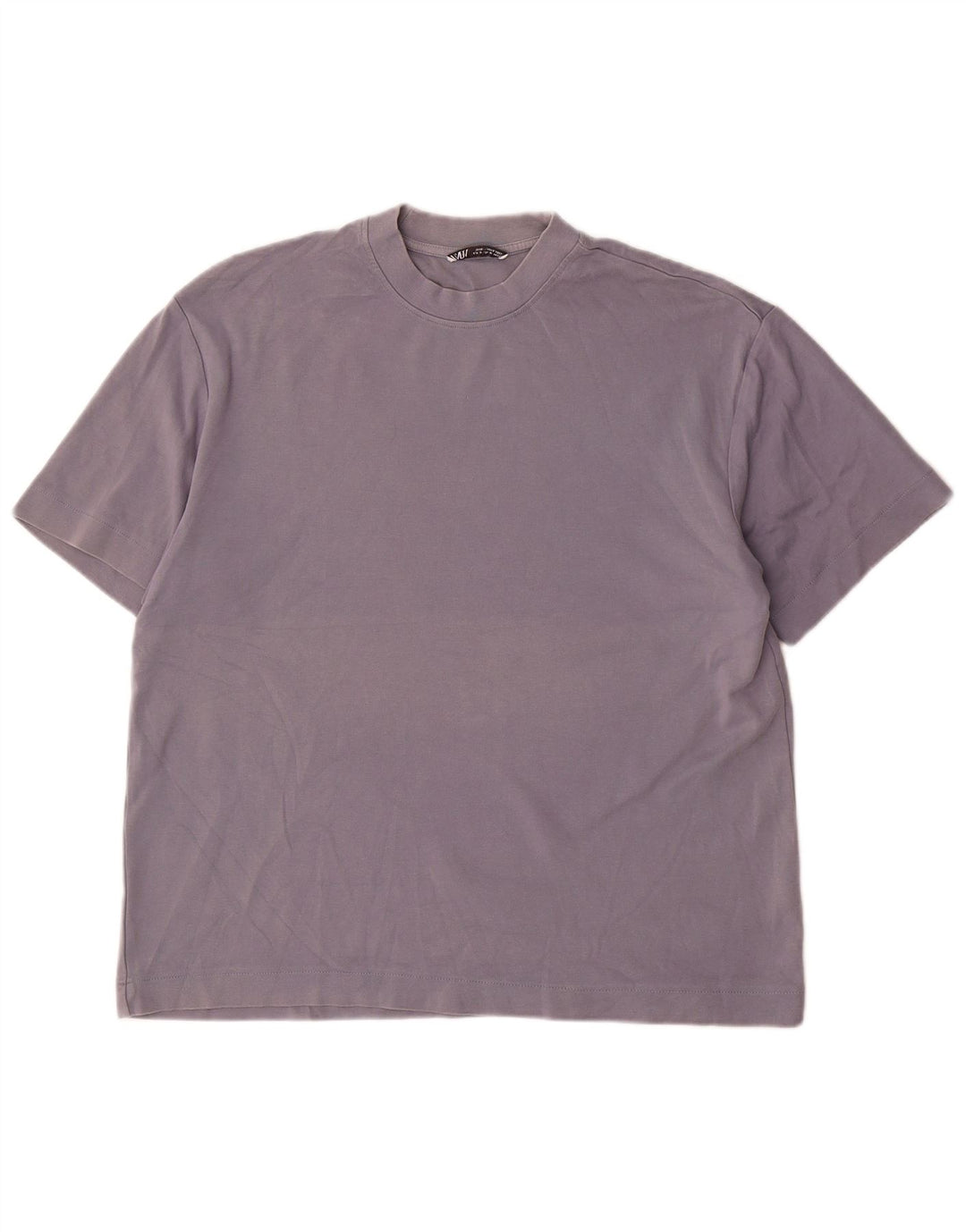 T-shirt męski Zara, bawełniany, średni niebieski