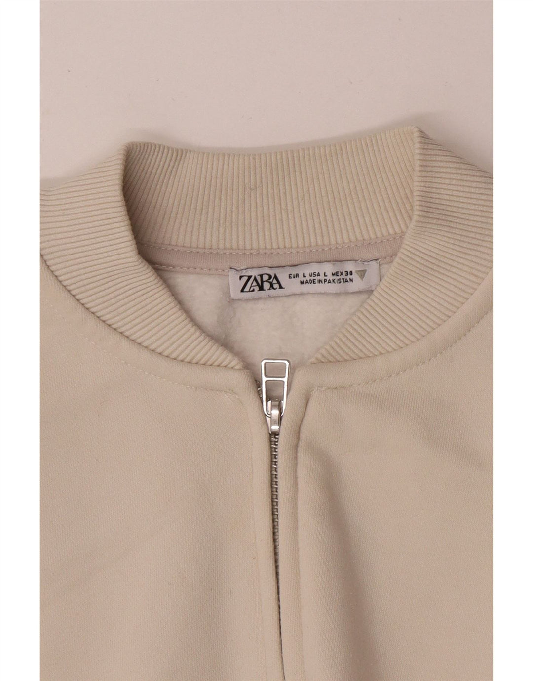Damska kurtka dresowa oversize Zara UK 16, duża, beżowa