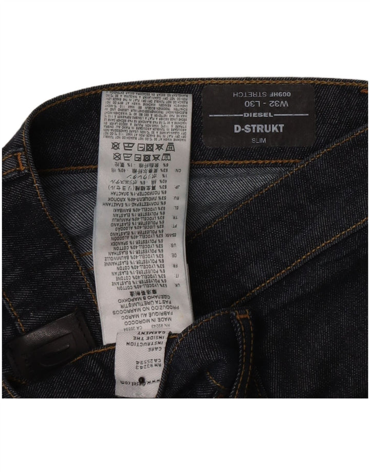 Diesel Męskie D-Strukt Slim Jeans W32 L27 Granatowy Lyocell