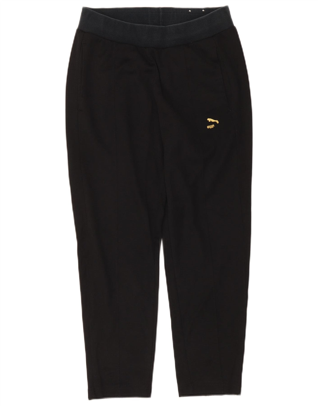 Damskie spodnie dresowe Puma UK 10, małe, czarne, poliestrowe