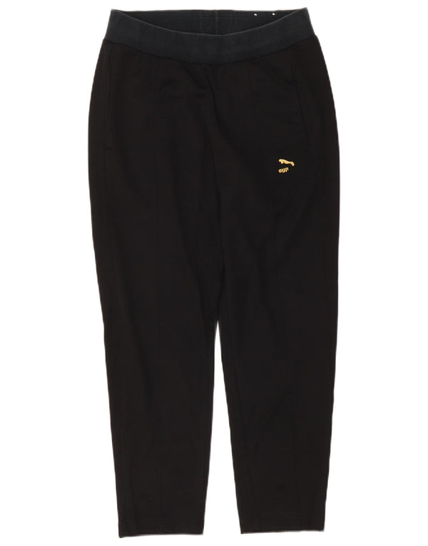 Damskie spodnie dresowe Puma UK 10, małe, czarne, poliestrowe