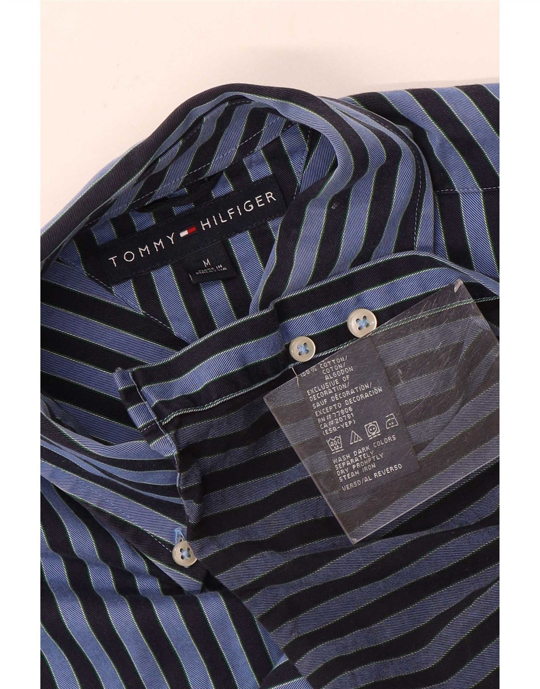Koszula męska Tommy Hilfiger w średnie niebieskie paski