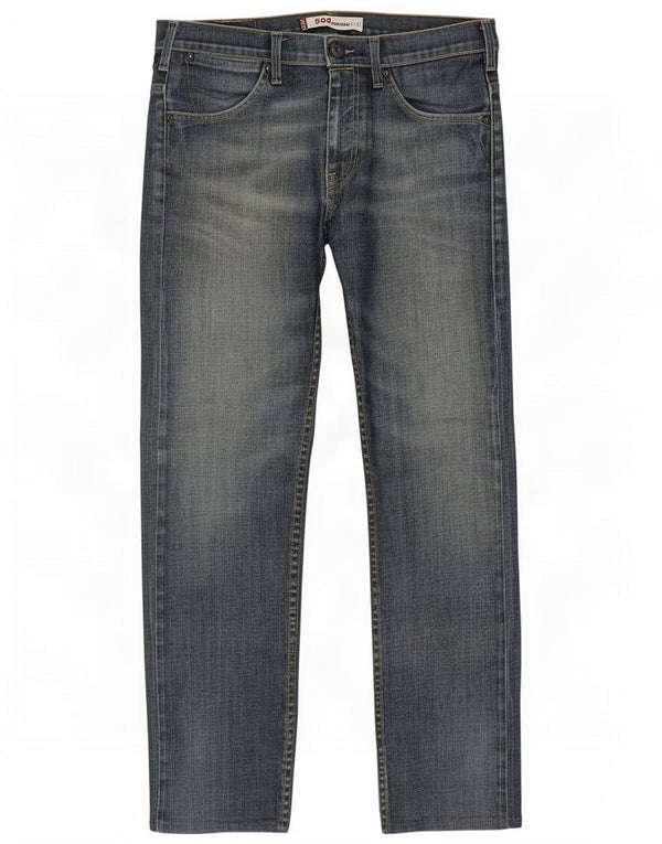 Męskie dżinsy Levi's 504 Straight W32 L30 Niebieskie bawełniane