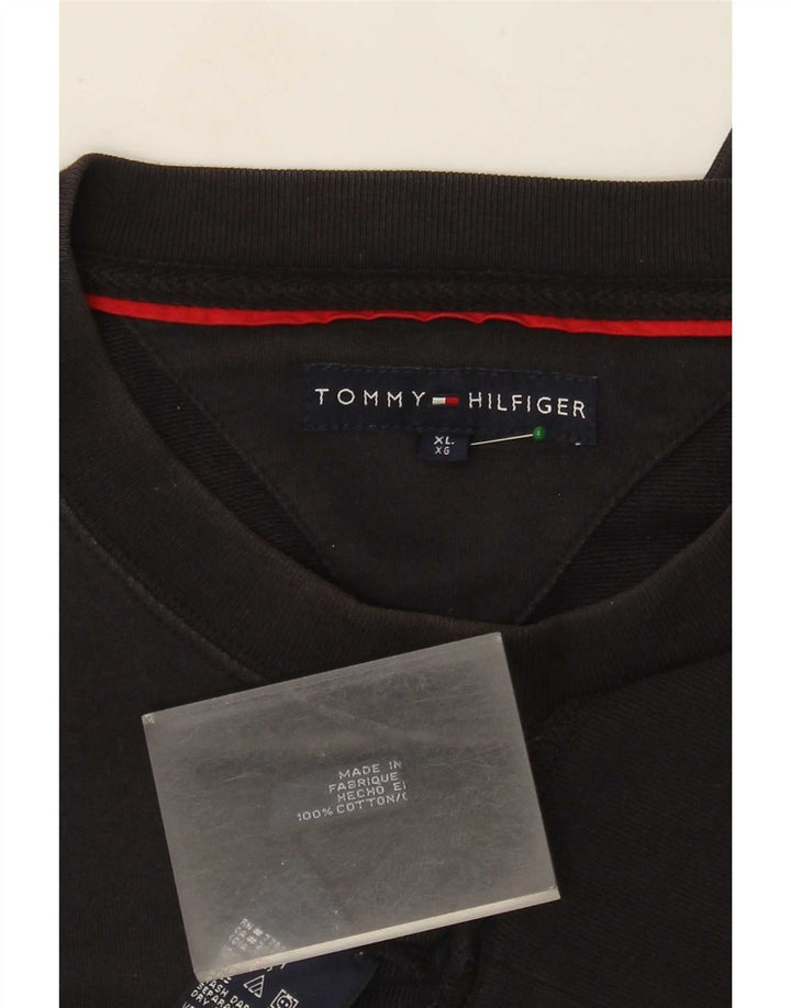 Męska bluza Tommy Hilfiger XL, czarna, bawełniana