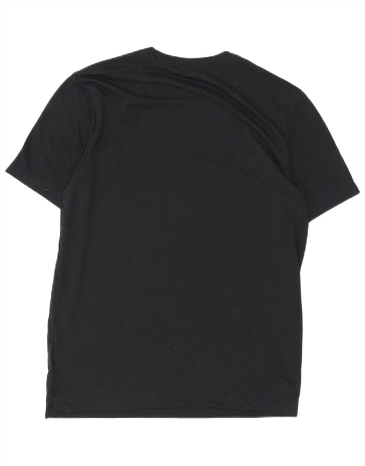 Męski T-shirt NIKE Dri Fit z grafiką, średni czarny poliester
