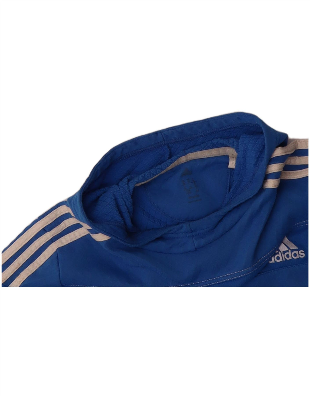 ADIDAS Mens Hoodie Jumper Large Blue Polyester