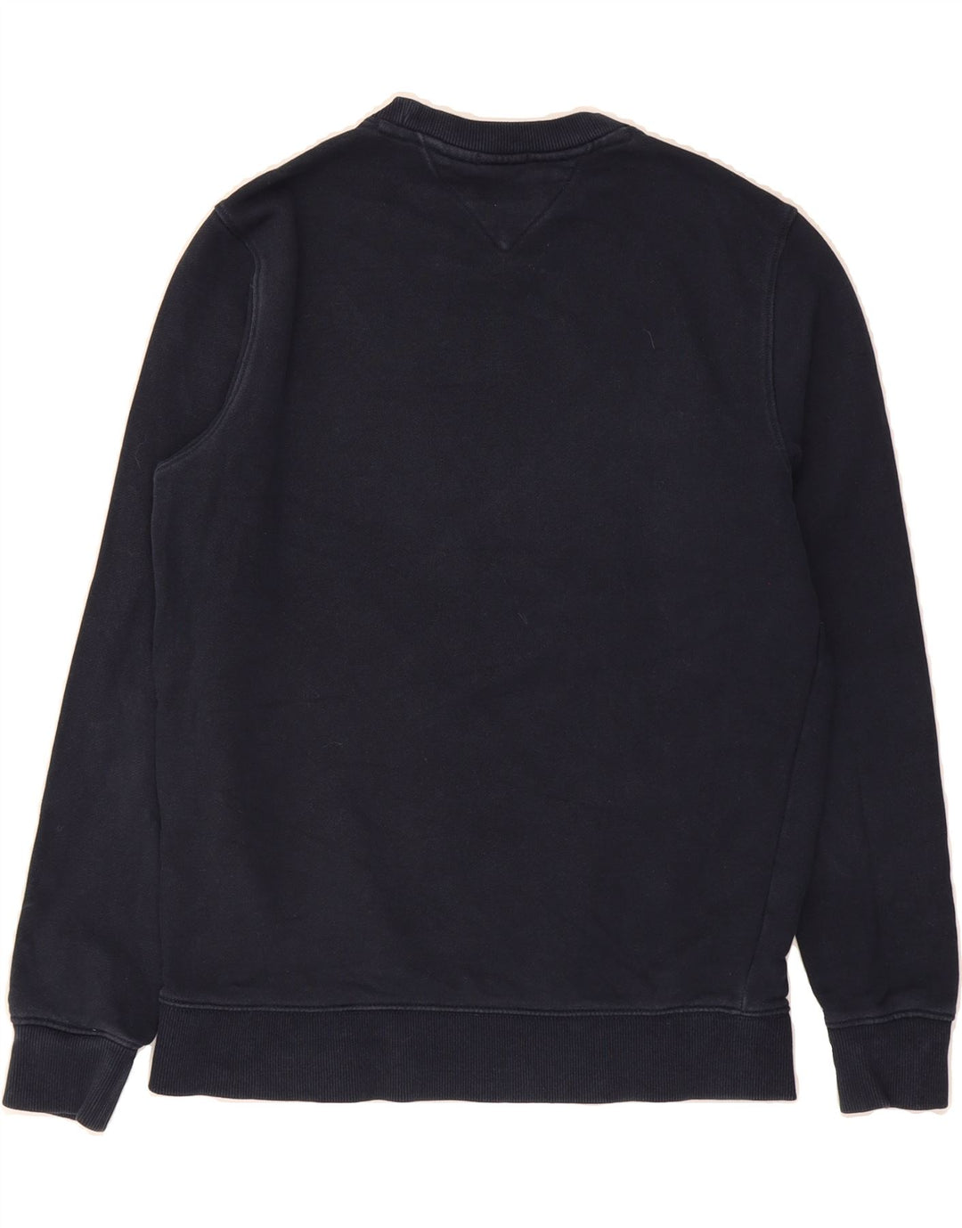 TOMMY HILFIGER Mens Regular Fit Graphic Sweatshirt Jumper Medium Navy Blue Vintage Tommy Hilfiger and Second-Hand Tommy Hilfiger from Messina Hembry 